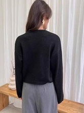 Tie-Front Cropped Knit Cardigan